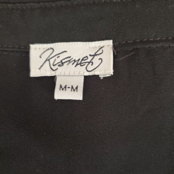 Kismet Black Button Up Blouse - Picture 6 of 7